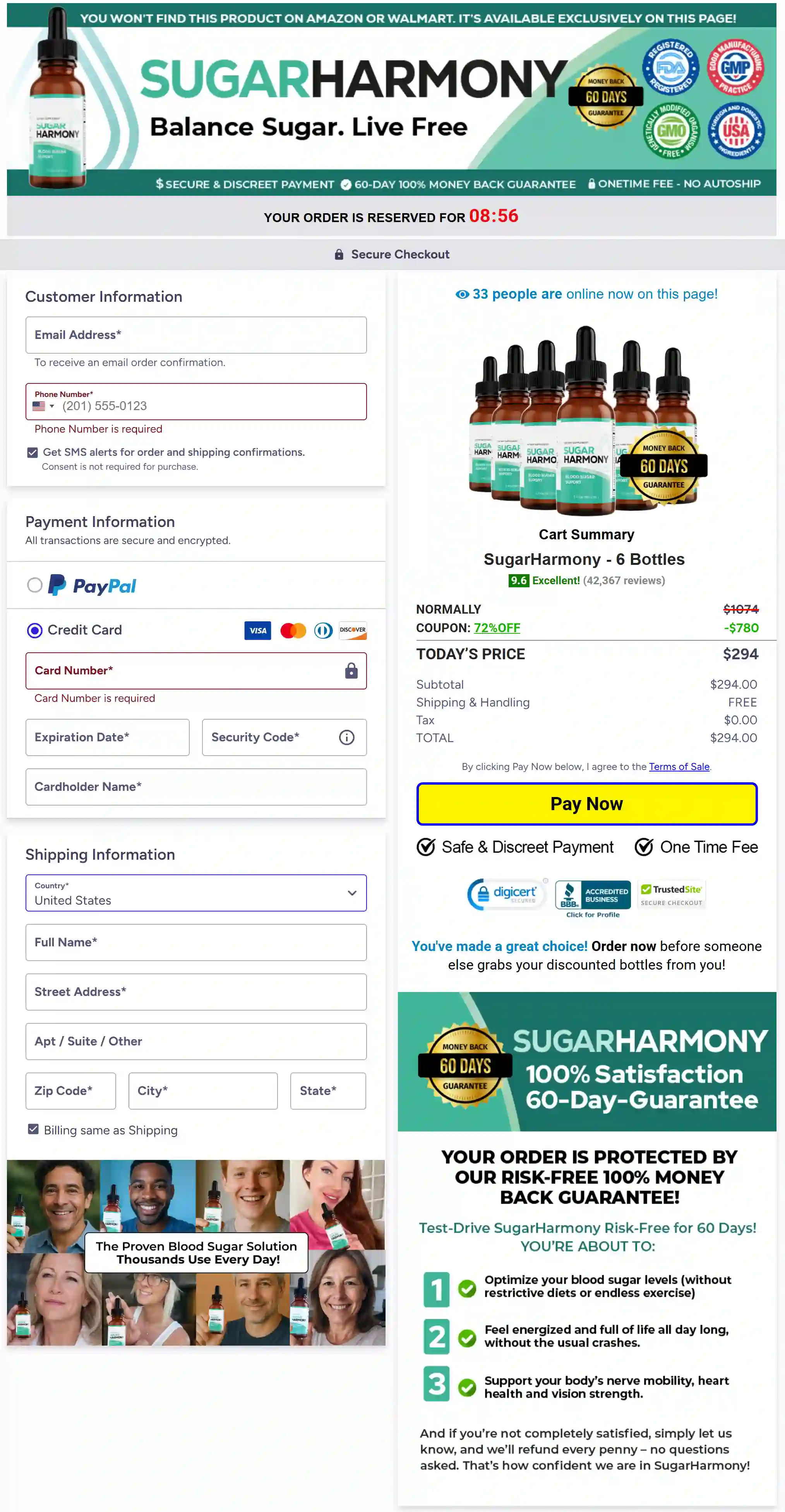 SugarHarmoney secure checkout
